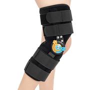 GHORTHOUD Rodillera bisagra ROM inmovilizador ajustable soporte de rodilla dolor de rodilla ACL MCL PCL artritis lágrima menisco para hombres y mujeres (XL)