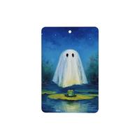 Ghost Above The Water Frog - Ambientadores para coche, 4 unidades, tarjetas perfumadas colgantes, tarjetas perfumadas para tabletas de aromaterapia de coche