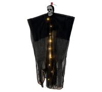 Ghost and Skeleton Party Lighting Calavera Decoracion Espeluznante Cubierta para Colgar Decoración al Aire Libre para Halloween - Pantalla -Haunted House Party Artículos