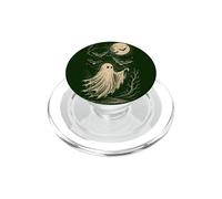 Ghost Bats Moon Spooky Haunted Espeluznante Halloween PopSockets PopGrip para MagSafe