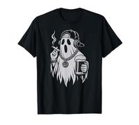 Ghost Beer Cigarette Halloween Hip Hop Hombres Mujeres Camiseta