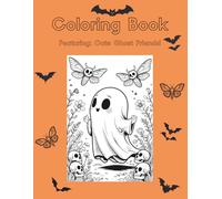 Ghost Besties Aesthetic Coloring Book | 8.5 x 11" | Halloween Coloring Book | Spooky & Cute Coloring Fun for Kids and Adults