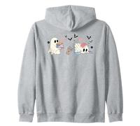 Ghost Books Coffee Halloween Cute Ghost Reading Book Lover Sudadera con Capucha