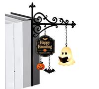 Ghost Bookshelf Lamp - Vintage LED Desktop Light - Halloween Decor Sign