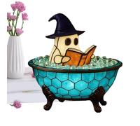 Ghost Bubble Bath Lamp, Cute Night Light, LED Atmosphere Decor, Waterproof Floating Accent, Ideal for Halloween Display, Bathtub Fun, Bedside Table, Bathroom Mood Lighting