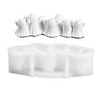 Ghost Candle Holder Mold - Silicone Halloween Mould, Wax Craft Tool