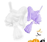 Ghost Candle Mold - Silicone Non Stick Halloween Craft Casting Mould