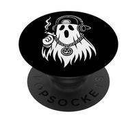 Ghost Cigarette Halloween Hip Hop Hombres Mujeres PopSockets PopGrip Adhesivo