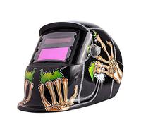 Ghost Claws - Máscara de soldadura con oscurecimiento automático, funciona con energía solar, casco de soldadura eléctrico con función de molienda y chip inteligente integrado, escudo de casco de