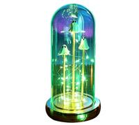 Ghost Cloche - Mini Halloween Figurine, Warm Glowing Decoration