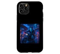 Ghost Cyberpunk Rider Motocicleta Motorista Synthwave Carcasa para iPhone 11 Pro