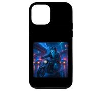 Ghost Cyberpunk Rider Motocicleta Motorista Synthwave Carcasa para iPhone 12 Mini