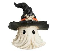 Ghost Decor - Decoración espeluznante de resina con sombrero de