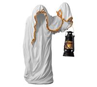 Ghost Decor, Spooky Decorative Table Lanterns, Halloween Themed Collectible Figurines, Light-Up Centerpieces Festive Ambiance, Perfect for Bedroom, Living Room, Yard Easy to Use