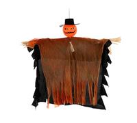 Ghost Decoration, Tree Ornament, Movable Arms Ceiling Hanging Gauze Fabric Lightweight Design Orange Color Gray Option Spooky Theme, Halloween Decoration for Outdoor, Wall