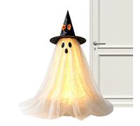 Ghost Decorations Indoor | With Lights Witch Hat Cute Seasonal Statue |