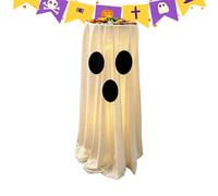 Ghost Decorations | Light Up Halloween Yard Decoration | Glowing Ghost Porch Decor | Waterproof Outdoor Halloween Ornament LED Lighted Garden Display Seasonal Holiday Accent for Yard Patio Courtyard G