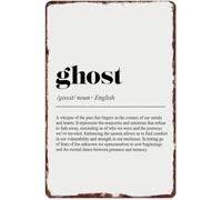 Ghost Dictionary Definition Metal Sign Rusty Vintage Typography Wall-Art for Living Room Home Bedroom Decor 8 X 12 in