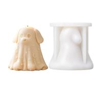 Ghost Dog Candle Mold Dog Silicone 3D Flexible Mould Resin Animal Molds