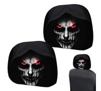 Ghost Face Car Headrest Covers - 2 Pack Double Sided Washable Seat Headrest