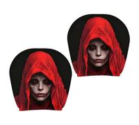 Ghost Face Car Headrest Covers - 2 Piece Halloween Seat Protectors,