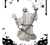 Ghost Figure - Halloween Ghost Ornament | Ghosts Statue | Halloween Decorations | Spooky Sculpture Decoration with Funny Face Expression For Fall Home Fireplace Garden Indoor Kitchen Party