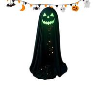 Ghost Figurine | Outdoor Scary Spooky Standing Ornament | halloweenGhost Decor Black Ghost In Your Front Yard Lawn and Watch As Its Photoluminescent Coating Delivers A Soft Subtle Glow After Dark, B