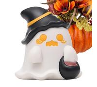 Ghost Figurine, Small Halloween Resin Sculpture, 2.17 to 2.64 Inches Hand Painted & Sturdy Design, Cute Decorative Ornament for Display Cabinet, Bedroom, Living Room, Dressing Table, Nightstand