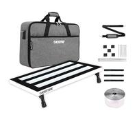 Ghost Fire - Pedalera de guitarra de aleación de aluminio de 1.76 IB, efecto súper ligero, 19.8 x 11.5 pulgadas, con bolsa de transporte, SPL-04 blanco