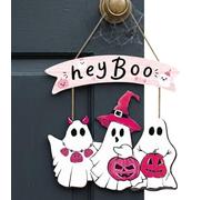 Ghost Front Door Sign - Modern Cute Festival Welcome Board Crafts