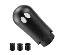 Ghost Gear Shift Knob, Manual Shifter, Halloween Auto Decor, Ergonomic Design, General Fit, White, Threaded Adapter Included for Truck, Sedan, Taxi, Travel, Daily Commuting