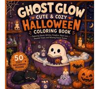 Ghost Glow Cute & Cozy Halloween Coloring Book: Featuring Witches, Pumpkins, Black Cats, Haunted Treats and Relaxing Kawaii Scenes (Cozy Halloween Club)