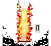 Ghost Halloween Decor - 3.94ft Large Spooky Light Up Decoration