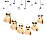 Ghost Halloween String Lights | 71.6 Inch LED Garland | For Indoor Decor