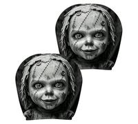 Ghost Headrest Covers | 2-Piece Halloween Car Headrest Protector Set |