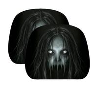 Ghost Headrest Covers - Universal Stretch Horror Car Seat Protectors