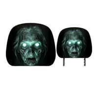 Ghost Headrest Covers - Universal Stretch Horror Car Seat Protectors