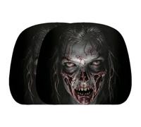 Ghost Headrest Covers - Universal Stretch Horror Car Seat Protectors
