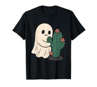 Ghost Hugs Cactus con Flores Camiseta