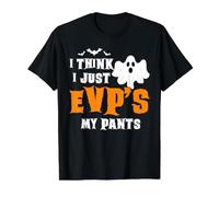 Ghost Hunting EVP Humor Paranormal Investigador Pantalones Broma Camiseta gráfica económica, Hombre, Negro, S