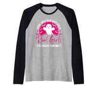 Ghost Hunting Girls Paranormal Investigador Real Ghost Hunter Camiseta Manga Raglan