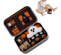 Ghost-in-a-Box Decorative Scene - Handcrafted Spooky Miniature That Brings Halloween To Any Room, Sturdy Tin Case Protects Your Scene While Serving As A Charming Display, Perfect For Adding A To