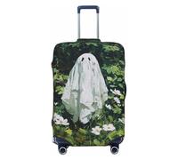 Ghost in The Garden - Fundas elásticas para equipaje de viaje, a prueba de polvo, resistente a los arañazos, para maleta, 22-24 pulgadas