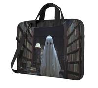 Ghost In The Library At Night - Funda acolchada para laptop de 15.6 pulgadas, para mujeres y hombres