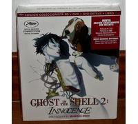 GHOST IN THE SHELL 2 NNOCENCE BLU-RAY+DVD+DVD EXTRAS+LIBRO NUEVO ANIMACION