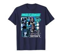 Ghost in The Shell Stand Alone Complex Section 9 Motoko Shot Camiseta, Hombre, Azul Marino, XXL