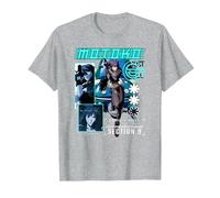 Ghost in The Shell Stand Alone Complex Section 9 Motoko Shot Camiseta, Hombre, Gris Jaspeado, 4XL