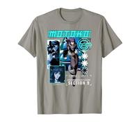 Ghost in The Shell Stand Alone Complex Section 9 Motoko Shot Camiseta, Hombre, Pizarra, 3XL