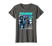 Ghost in The Shell Stand Alone Complex Section 9 Motoko Shot Camiseta, Mujer, Asfalto, XXL