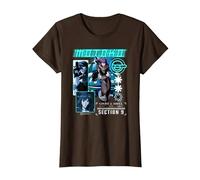 Ghost in The Shell Stand Alone Complex Section 9 Motoko Shot Camiseta, Mujer, Marrón, S
